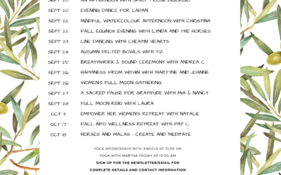 Events Schedule – 2026