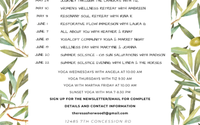 Events Schedule – 2026