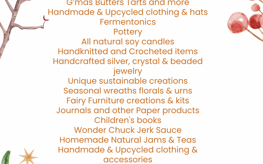 Handcrafted Giftsale in the Hayloft – Sun. Nov. 15 11AM-3PM